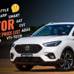 mg astor car price in india